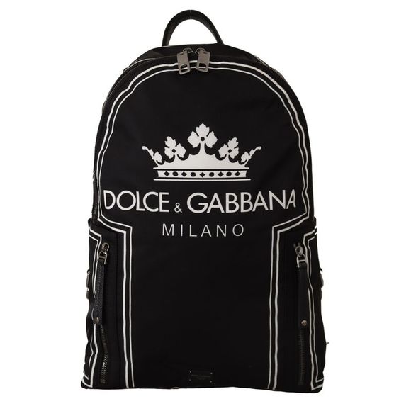 Dolce & Gabbana | Bags | Dolce Gabbana Black White Crown Print 